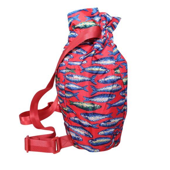 Vera Bradley Deluxe Drawstring Backpack - Fish Tale - NWT - Picture 4 of 10